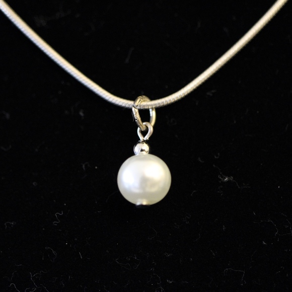 Vintage Sterling Silver 825 Pendant Drop Necklace - Picture 3 of 8